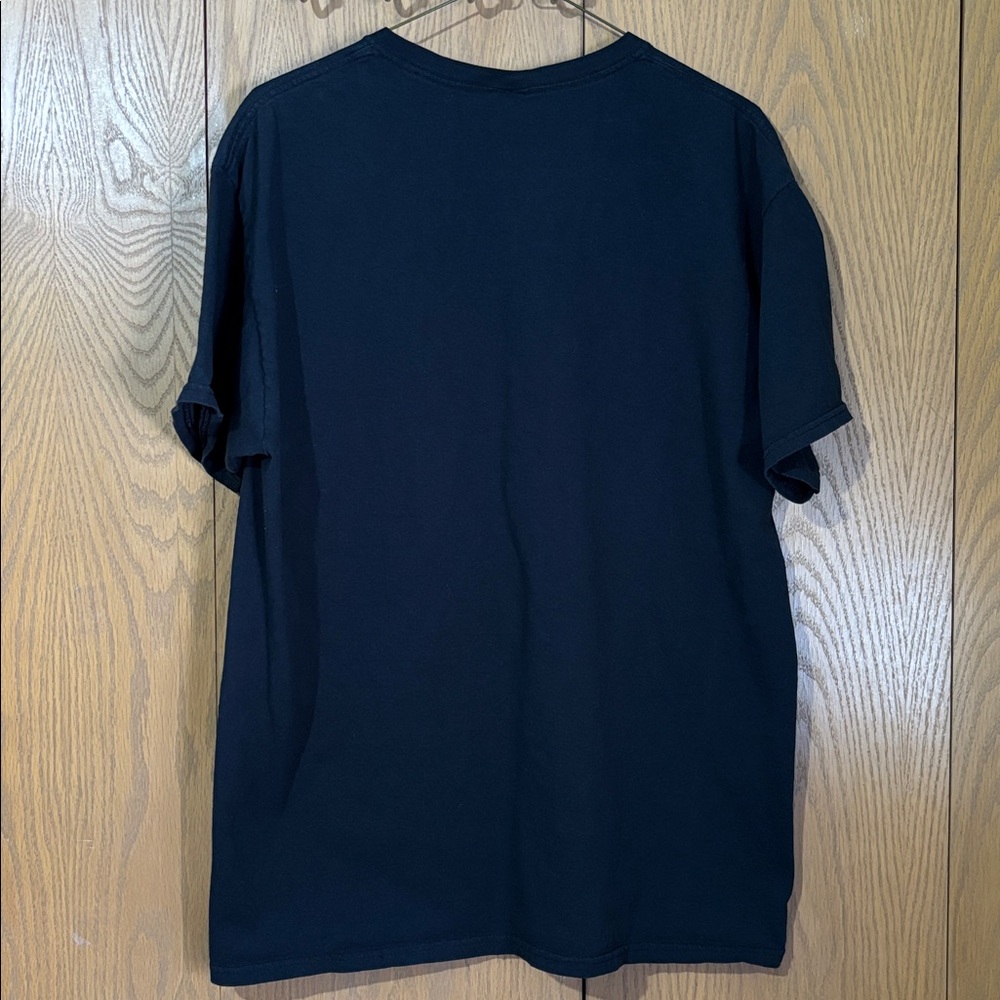 Fruit of the Loom Black Tee with Bourbon goes in, wisdom comes out,men’s large - Picture 4 of 4